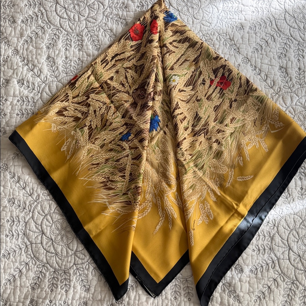 Hermes Les Bles Scarf